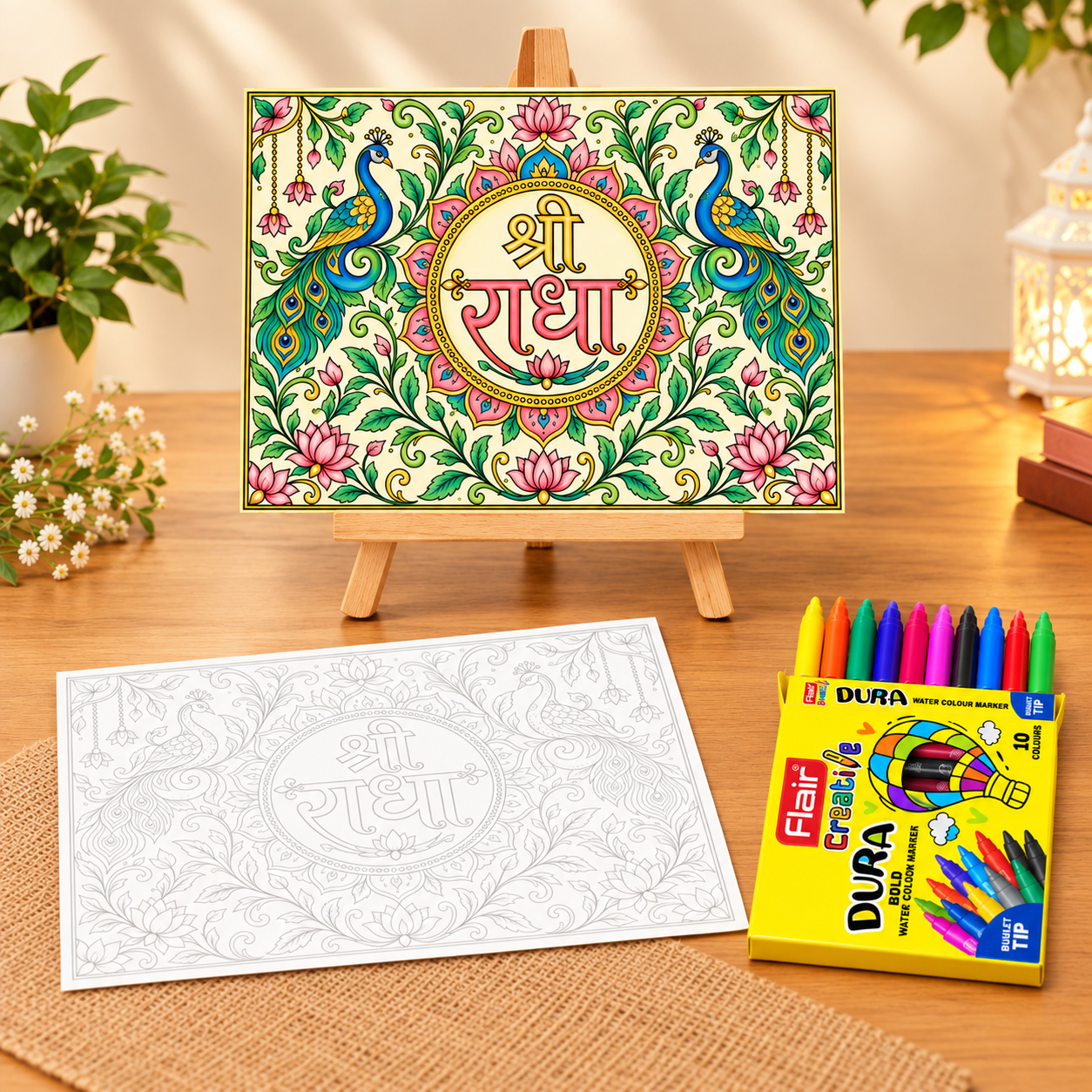 Shree Radha Murli DIY Backdrop