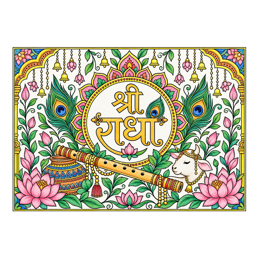 Shree Radha Murli DIY Backdrop thumbnail 3